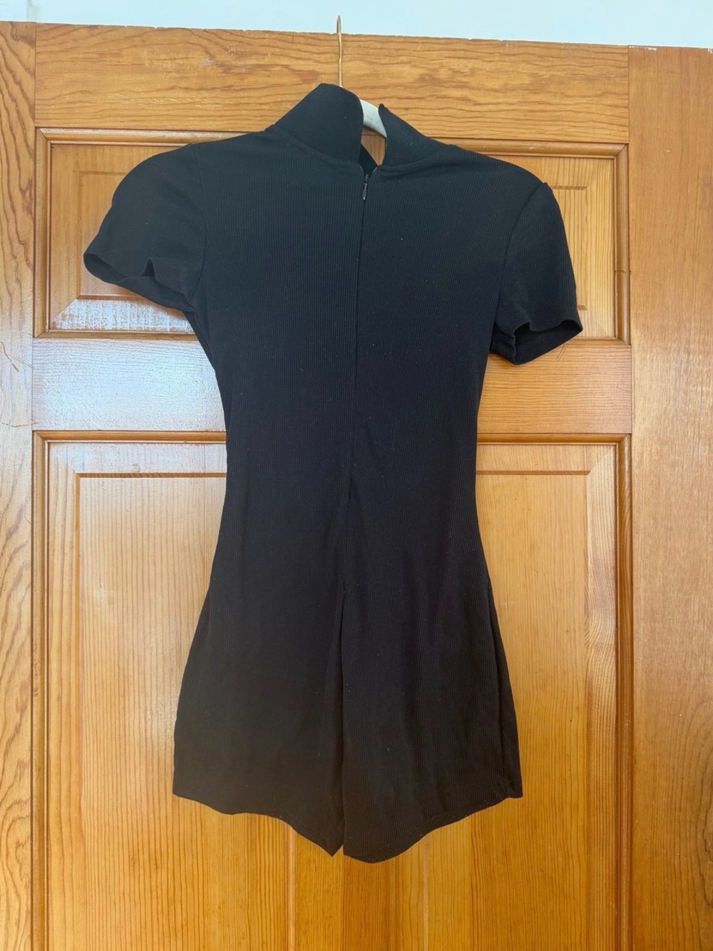 Black Short Sleeve Romper